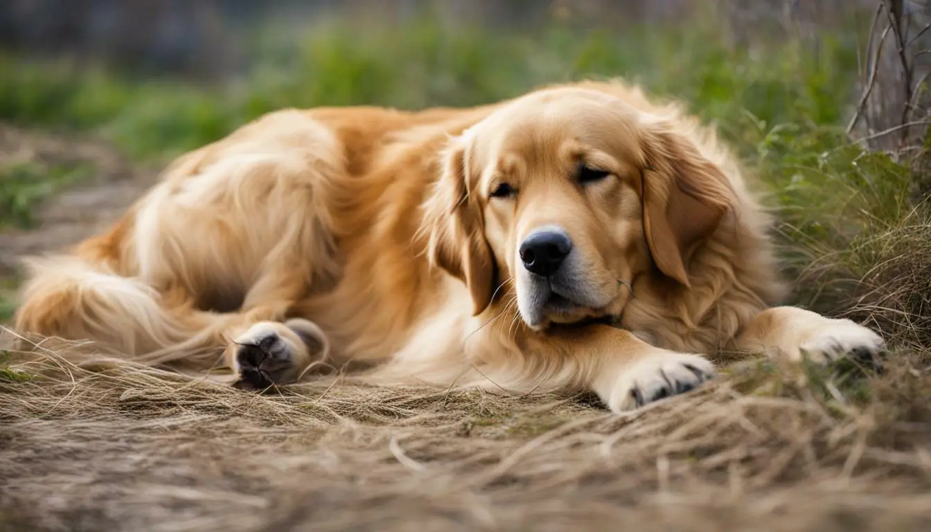 How can you tell if a golden retriever is pregnant?