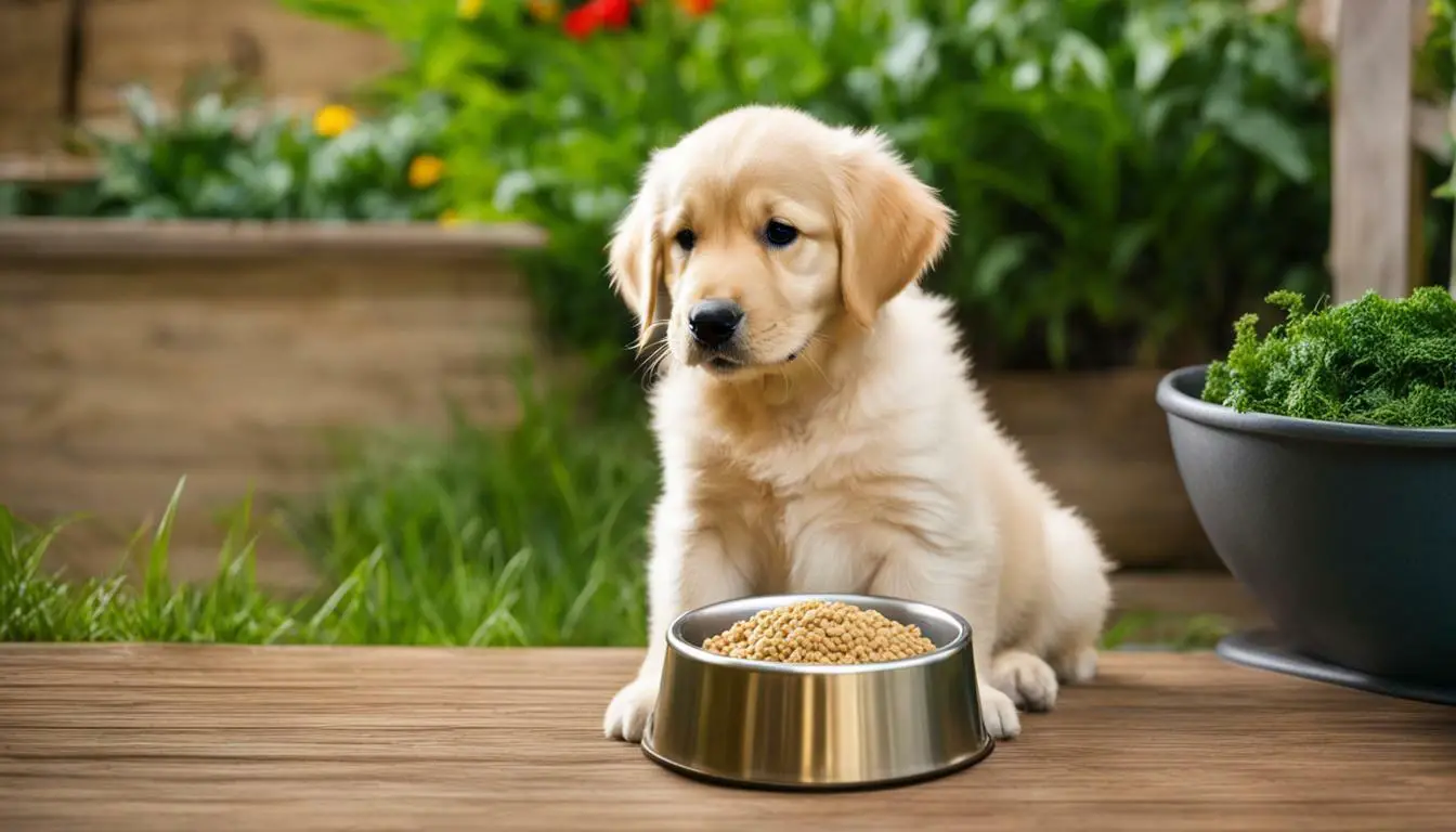 How much should a golden retriever puppy eat?